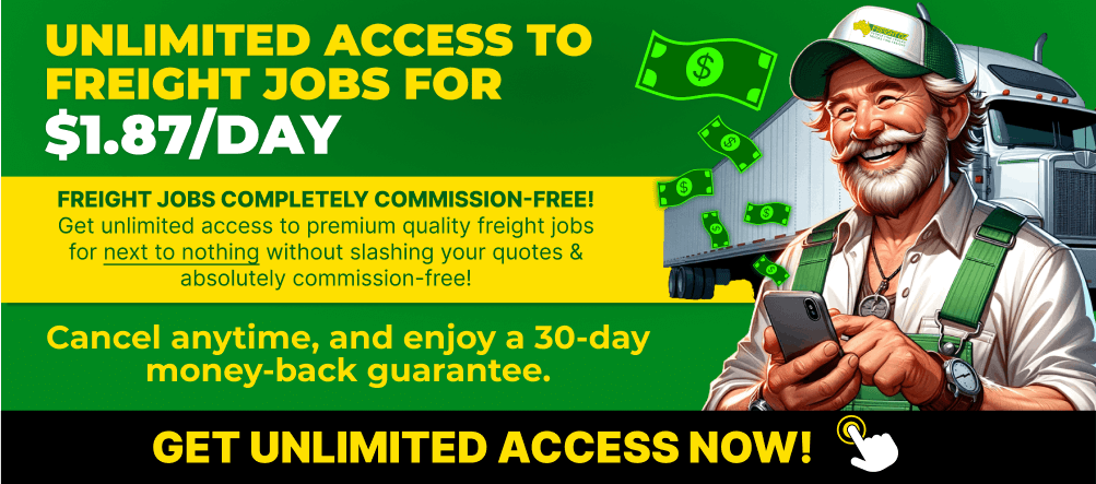 Freight Jobs For as Low $1.30/DAY